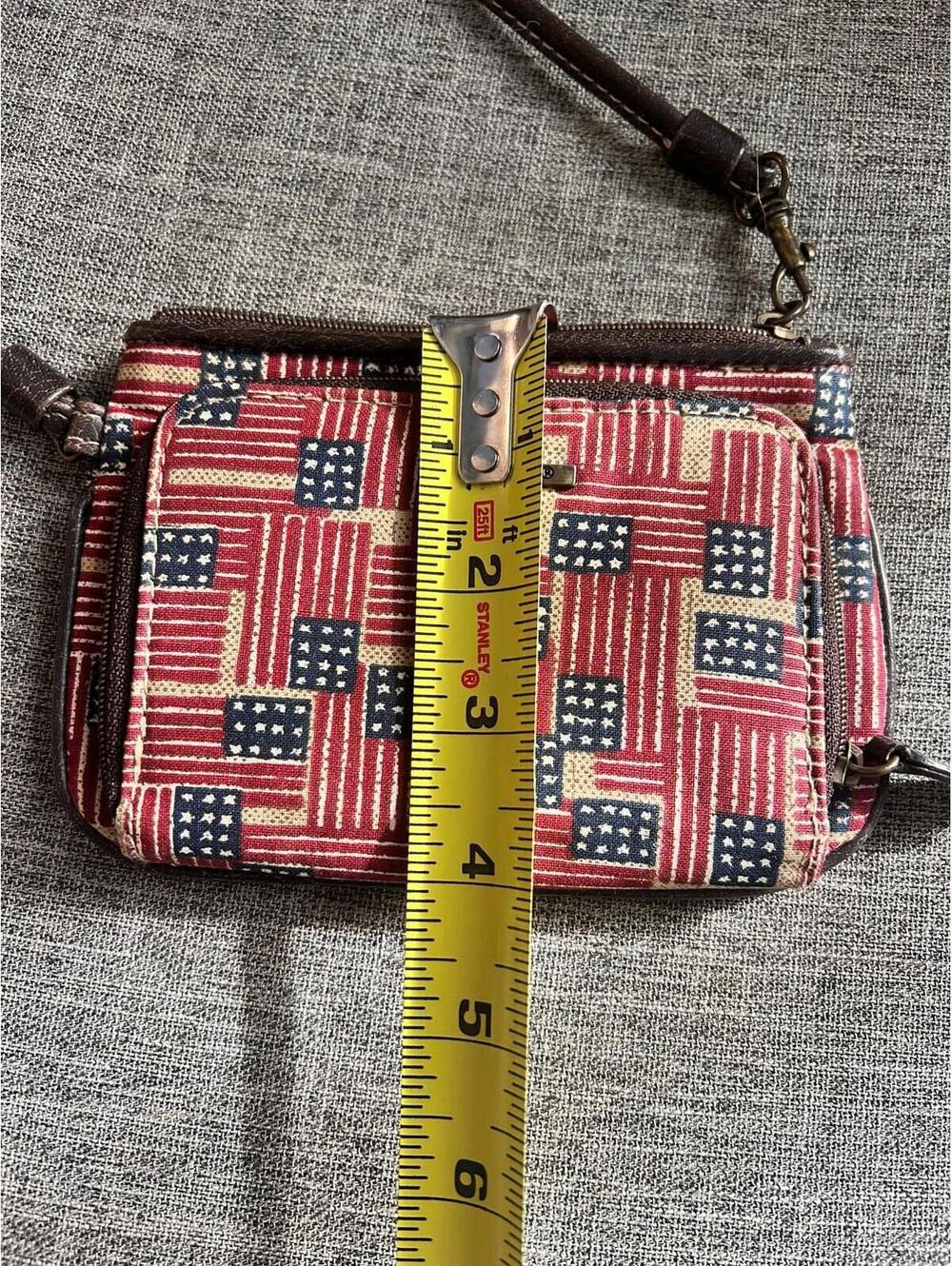 Longaberger Homestead Old Glory American Flag Wristlet Wallet - Picture 8 of 10